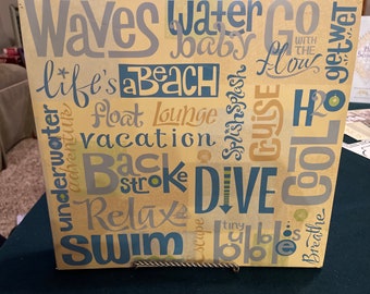 Water Vacation Scrapbook Album: 12” x 12” - 20 Side Loading Sheet Protectors - 40 Pages - F2