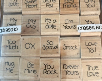 Close to my Heart Rubber Stamps - 30 New Wooden Stamps - G6