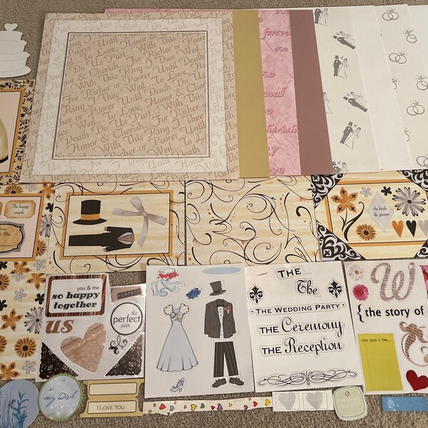 Scrapbook Stickers Wedding Etsy