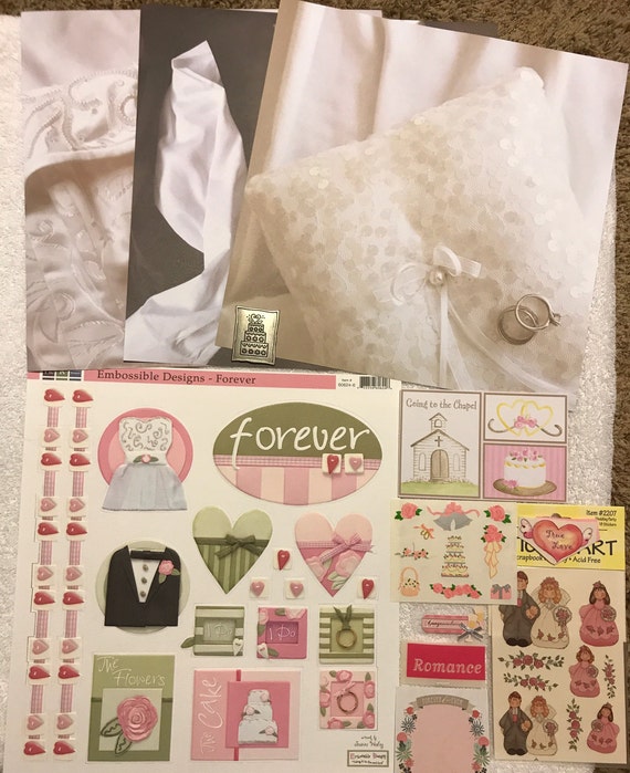Wedding Scrapbook Kit - 3 Sheets 12 X Paper Tons Of