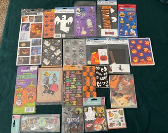 About 373 Items!! Halloween Embellishments, Stickers for Scrapbooking and Card Making!  21 packages! SNSC