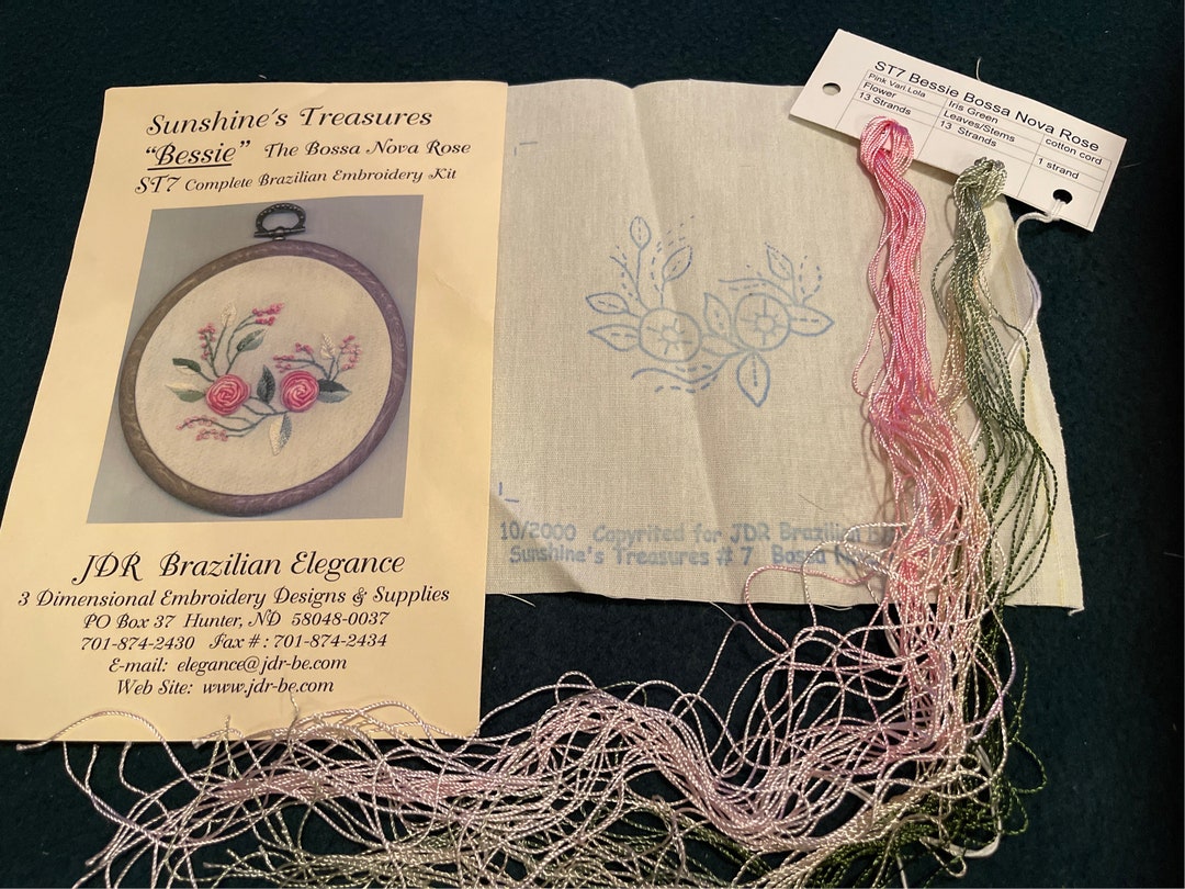 The Bossa Nova Rose bessie ST7 Complete Brazilian 3 Dimensional ...