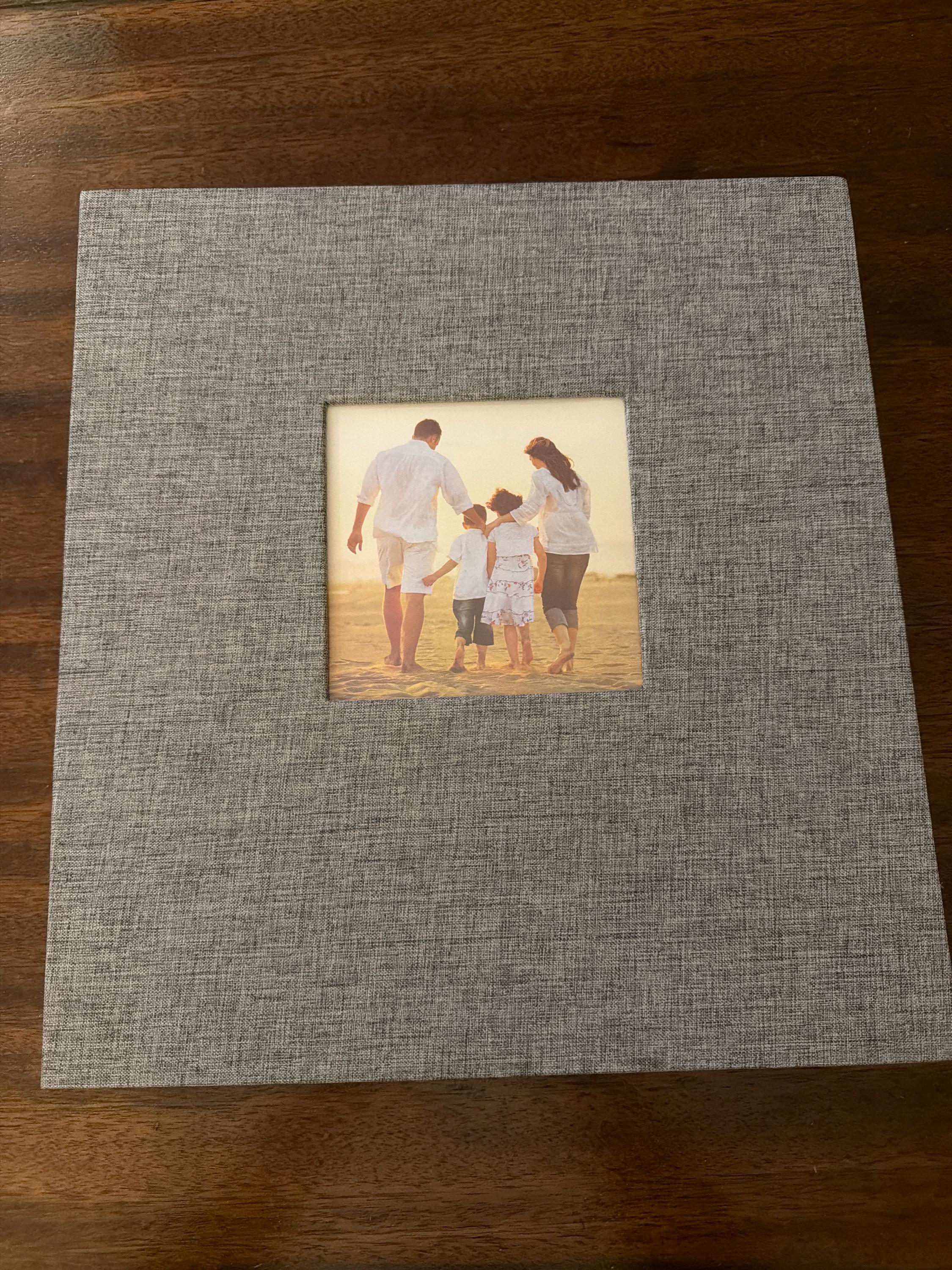 Gray Photo Album - 12” x 12" - 3 Post - 60 pages - Holds 600 - 4” x 6” Photos - New - W1