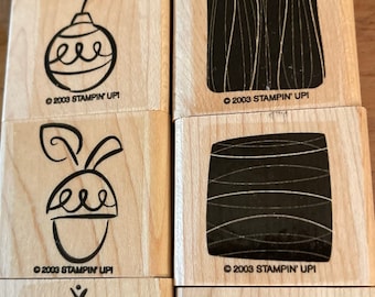 Stampin’ Up! Little Layers II Rubber Stamps - 8 Piece - G4