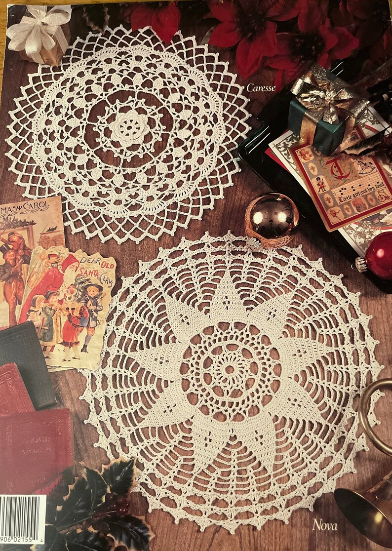 More Antique Doilies AND Crocheted Doilies & Placemats 2 Books Leisure