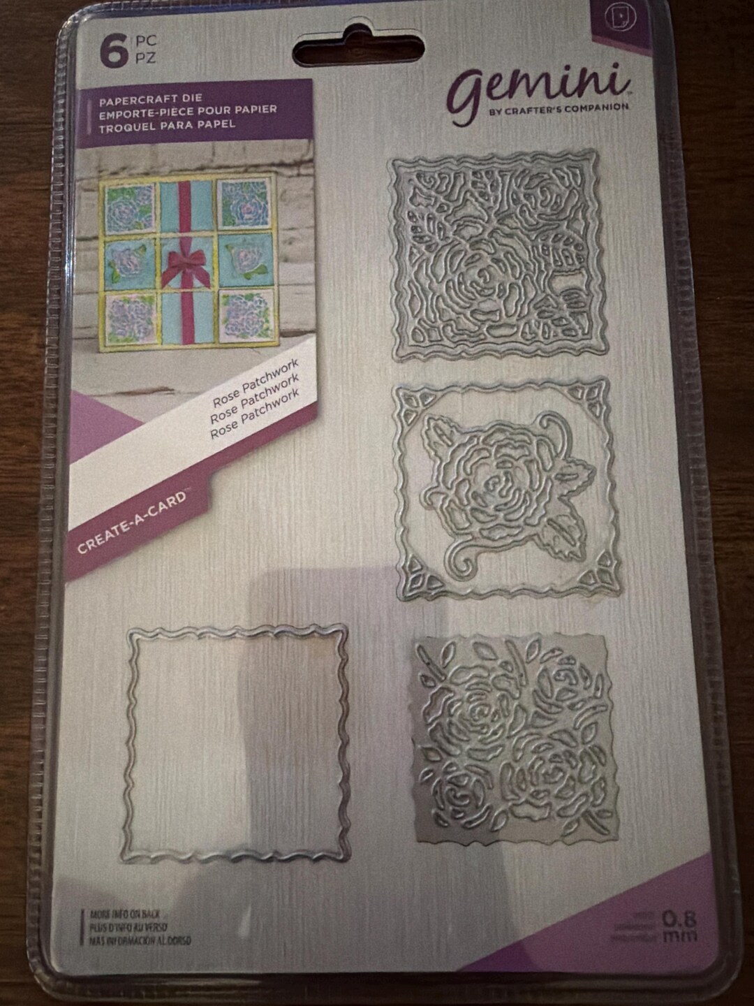 GEMINI by Crafter’s Companion - Rose Patchwork - 6 Dies - Papercraft ...