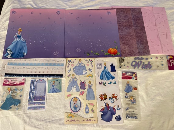 CINDERELLA Disney 12x12 Paper, Cut Outs & Stickers - Bluebirds - 89 items - MTL105