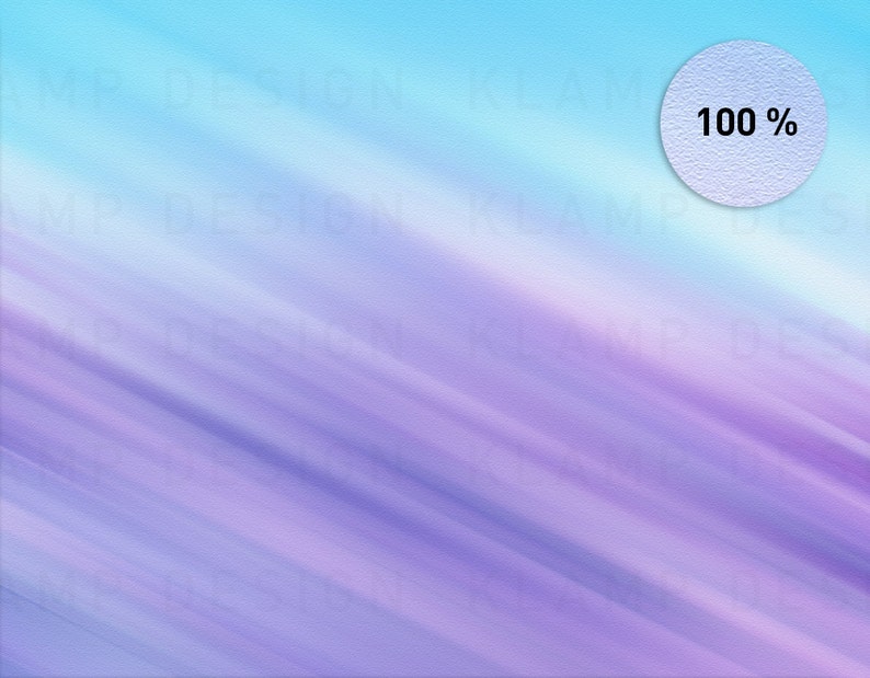 May include: Abstract background with a gradient of blue, purple, and white colors. The background has a textured, painted look. A white circle with the text "100%" is in the upper right corner.