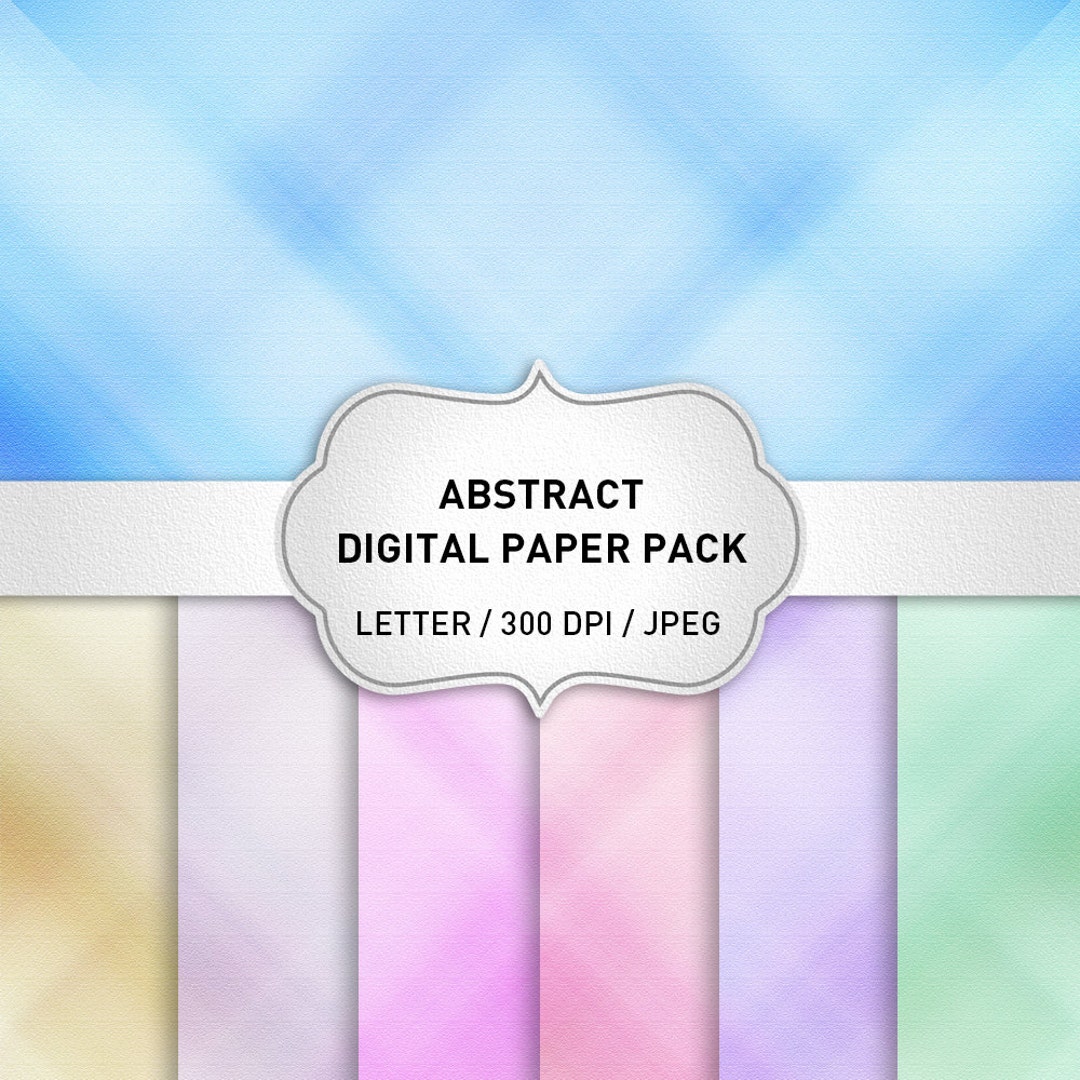 Pastel Digital Paper, Abstract Digital Paper Pack, Abstract Background ...