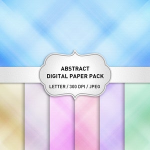 Pastel Digital Paper, Abstract Digital Paper Pack, Abstract Background, Instant Download, Digital Backgrounds, Blog Backgrounds