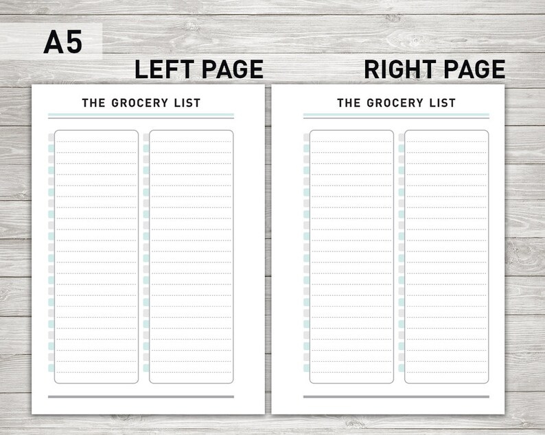 Grocery List Printable: "grocery LIST Organizer" Grocery Planner ...