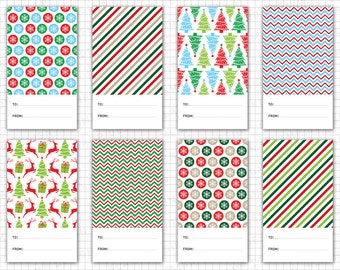 Christmas Tags Printable: "Christmas Gift Tags" Printable Christmas Tags, Holiday Gift Tags, Christmas Labels, Christmas Decoration