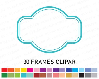 Marco gráfico: "Marco Digital Clipart" para imprimir Marcos, marcos de imágenes prediseñadas, marco etiquetas, etiqueta Imágenes Prediseñadas, fronteras Digital, sello Digital
