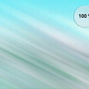 May include: A light blue background with a white circle containing the text "100%". The background has a blurred, diagonal pattern.