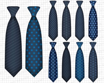 Necktie Clipart: "TIE CLIPART" Digital Scrapbook, Neck Tie Clipart, Fathers Day Clipart, Patterned Tie, Digital Ties, Tie Graphics, Dad, Man