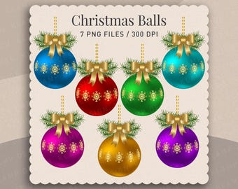 クリスマス ボール クリップ アート 商用利用、デジタル クリスマス ボール、デジタル クリップアート、クリップアート ボール、ホリデー クリップアート、クリスマス オーナメント
