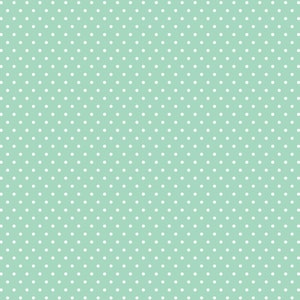 Puede incluir: Un patr&oacute;n sin costuras de lunares blancos sobre un fondo verde claro.