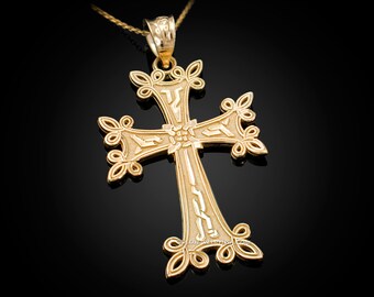 Armenian Cross in Sterling Silver Handmade Cross bracelet Silver Cross Best Gift Pendant Native Armenian Cross Armenian jewelry