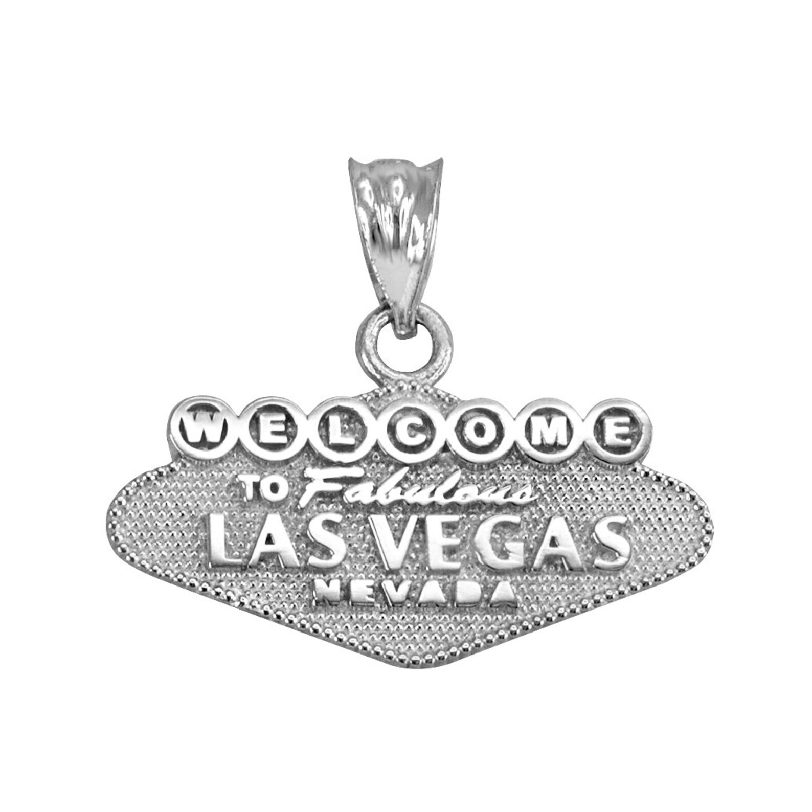 Sterling Silver Las Vegas Pendant Necklace to Etsy