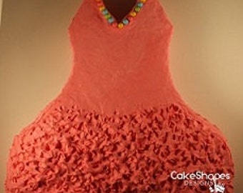 Modèle imprimable de robe de ballerine à découper en gâteau pour créer une robe de ballerine en forme de gâteau | Découpage de gâteau - cours de danse classique, anniversaire de ballerine