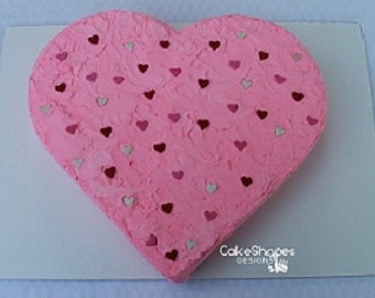 Gâteau découpé coeur pour fiançailles/anniversaire, salon de la santé, fête de bureau de cardiologie, Saint-Valentin, mariage, fête des mères