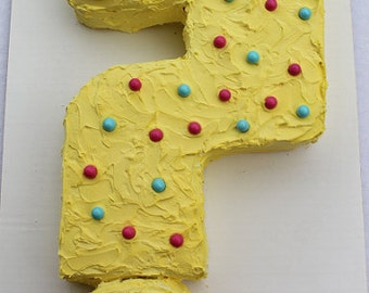 Modèle imprimable de gâteau découpé en forme de question pour créer un gâteau en forme de question/un gâteau découpé - pour la révélation du genre, le meurtre mystérieux, la fête d'un groupe d'étude