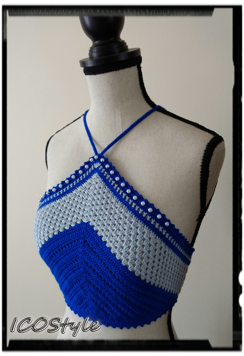 Women Top READY TO SHIP Crochet Crop Top Boho Crop Top Crop Top Boho Top Festival Crop Top Crochet Halter Top