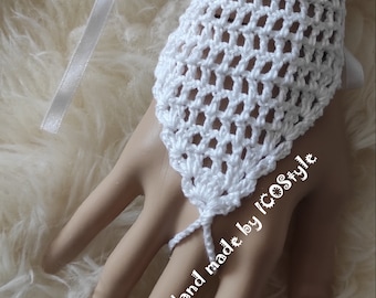 Handmade Crochet Lace Fingerless Bridal Gloves: Wedding Accessories