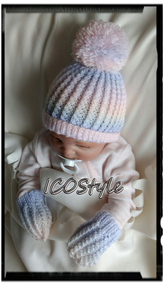 baby winter hat and gloves