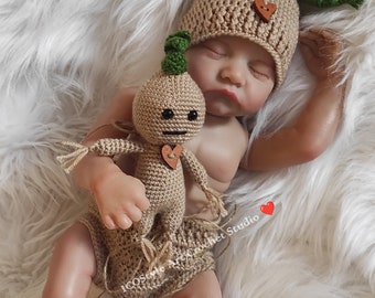 HANDMADE Baby Halloween costume/Newborn Crochet Baby Outfit|Crochet Newborn Photo Prop|Spring Photo Shoot
