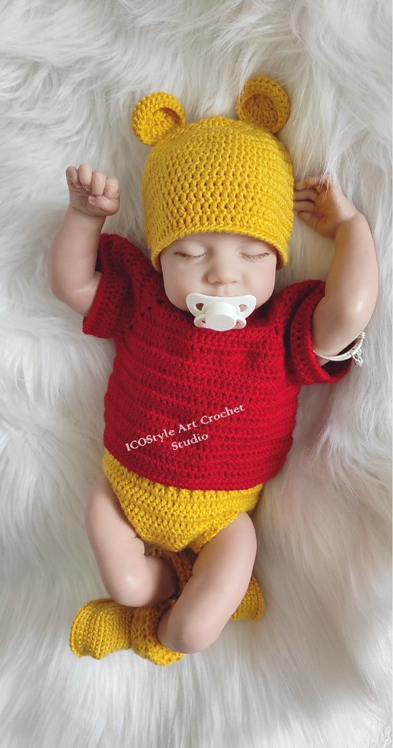 techo Estimado Con rapidez Disfraz de Halloween recién nacido/ Crochet Winnie el traje de - Etsy España