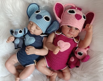 Crochet Baby Halloween Costume: Alien Photo Prop with Toy