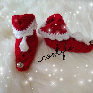 Handmade Crochet Elf Booties: Baby Slippers, Newborn Gift