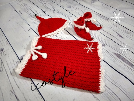 HANDMADE Christmas Newborn Outfit baby Christmas Costume crochet Baby Outfitcrochet Newborn Photo Propbaby Outfit Preemie newborn 1 3m Etsy UK
