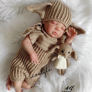Crochet Baby Costume: Newborn Outfit Set, Amigurumi Toy
