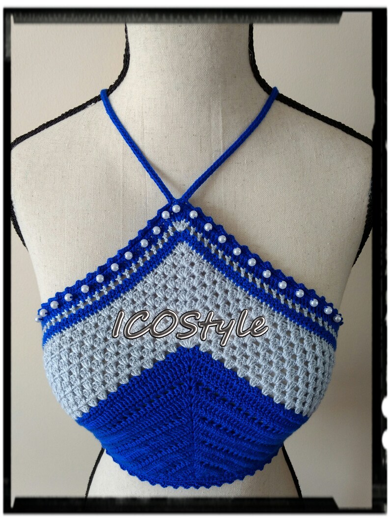 Women Top READY TO SHIP Crochet Crop Top Boho Crop Top Crop Top Boho Top Festival Crop Top Crochet Halter Top
