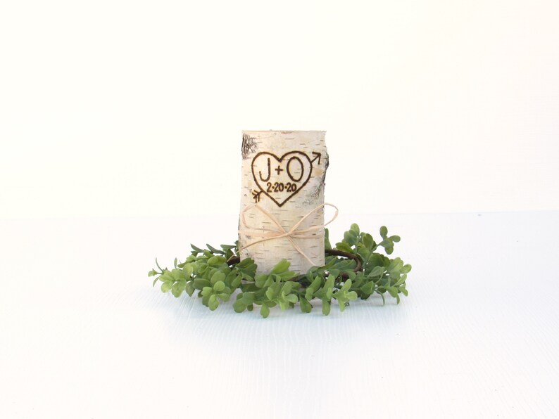 Birch Wood Candle Rustic Wedding Candle Birch Candle Birch Etsy