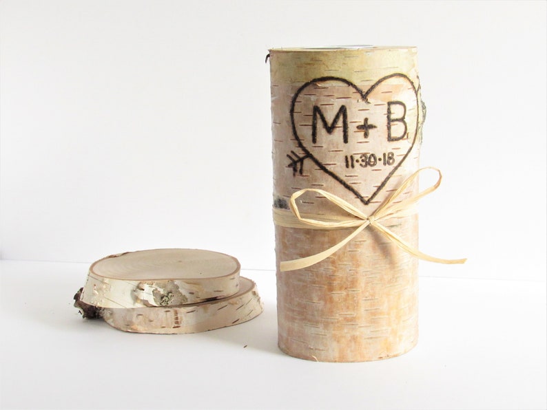 Birch Wood Candle Rustic Wedding Candle Birch Candle Birch Etsy