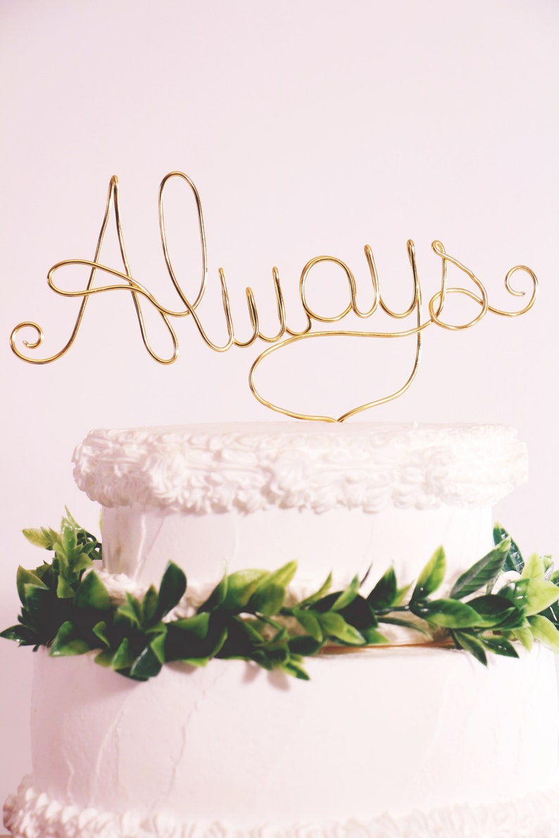 Always Infinity Forever Wedding Cake Topper Keepsake Wedding Cake Toppers