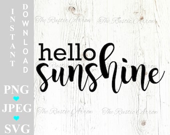 Hello Sunshine Cut File