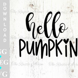 Hello Pumpkin Cut File