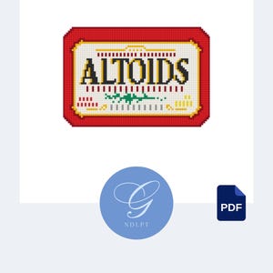 Altoid Tin Needlepoint & Cross Stitch PDF Pattern / Design Guide