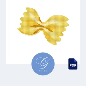 Farfalle Needlepoint & Cross Stitch PDF Pattern / Design Guide