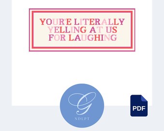 Guia de design/padrão em PDF para bordado e ponto cruz Giggly Squad