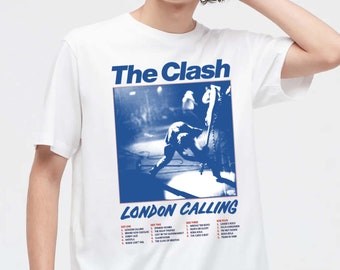 The Clash Punk Kult London England Band UK Vintage Retro Flag T-Shirt S-3XL 