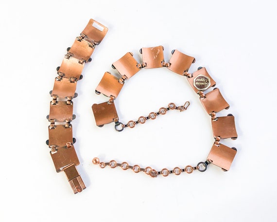 1950s Copper Necklace & Bracelet Set | 50s Copper… - image 7