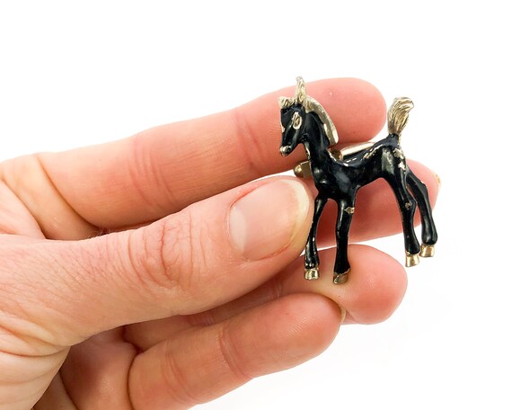 1940s Black Horse Cufflinks Set | Vintage Cufflin… - image 8
