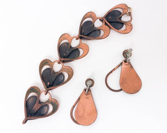 Rebajes | 1950s Copper Bracelet Set | 50s Copper … - image 5