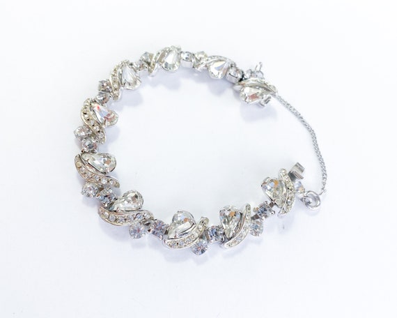 1950s Rhinestone Evening Bracelet | 50s Brilliant… - image 6