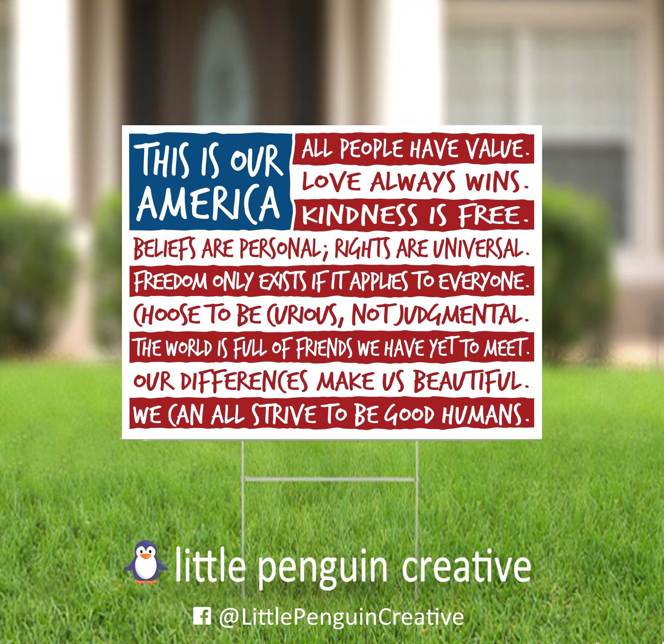 This is Our America | 18x24" Double-Sided Human Rights Yard Sign